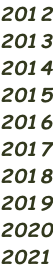 2012 2013 2014 2015 2016 2017 2018 2019 2020 2021